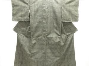 未使用品　華紋亀甲模様織り出し着物
